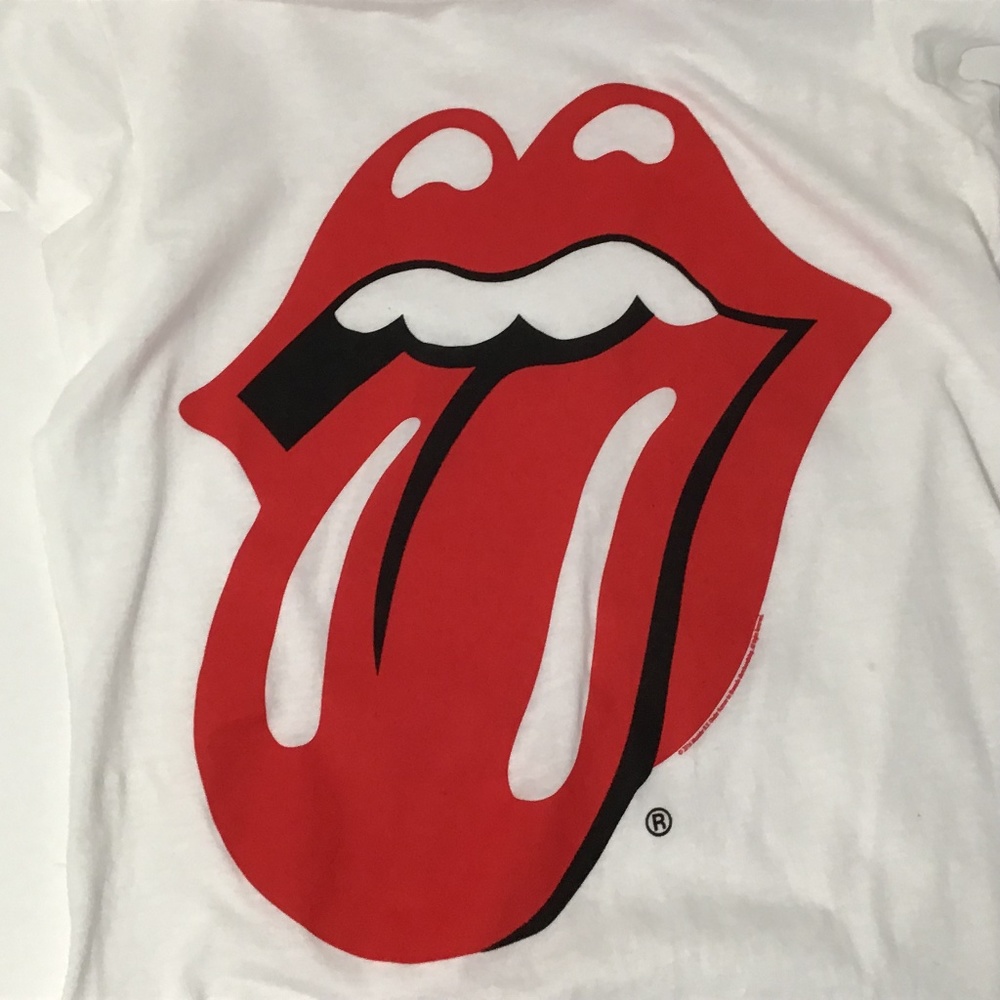 Bravado Hot Lips Graphic Tee Women Medium White Short Sleeve Rock Band NWT - Picture 2 of 6